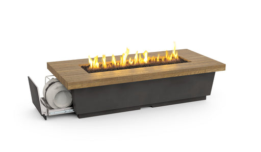 American Fyre Designs Reclaimed Wood Contempo LP Select Long Fire Table - product view