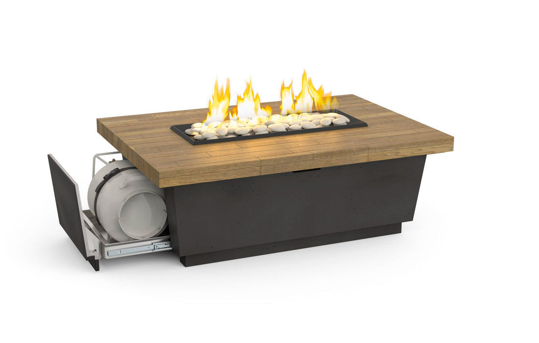 American Fyre Designs Reclaimed Wood Contempo LP Select Fire Table - product view