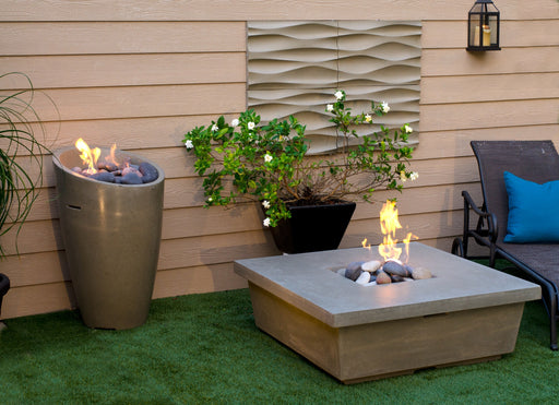 American Fyre Designs Contempo Square Fire Table - lifestyle view