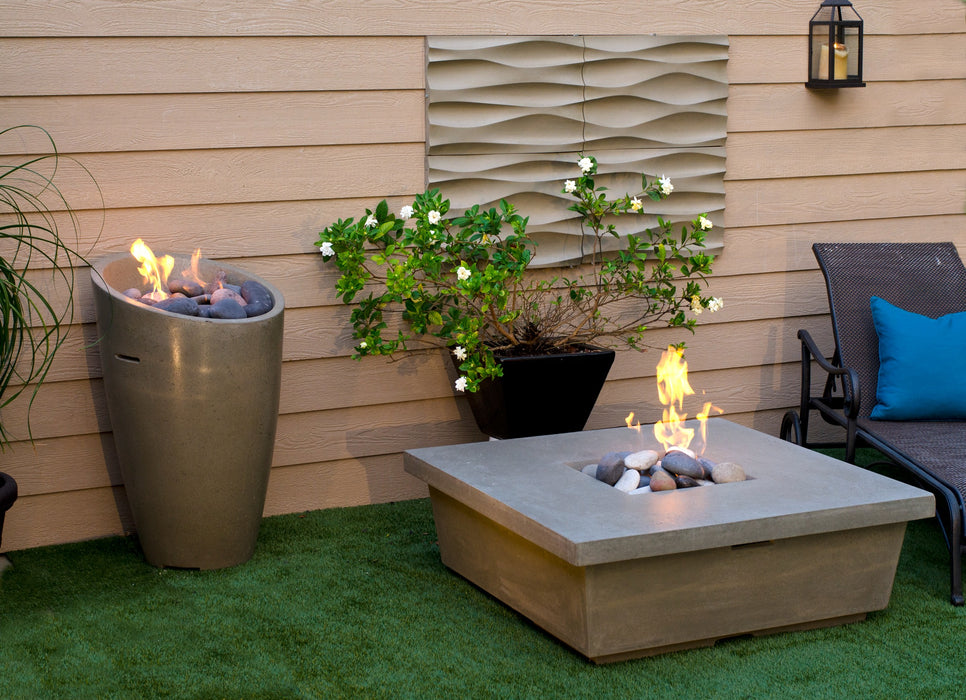 American Fyre Designs Contempo Square Fire Table - lifestyle view