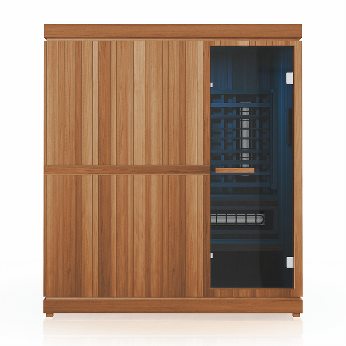 Finnmark FD-5 Trinity XL sauna blue-light view